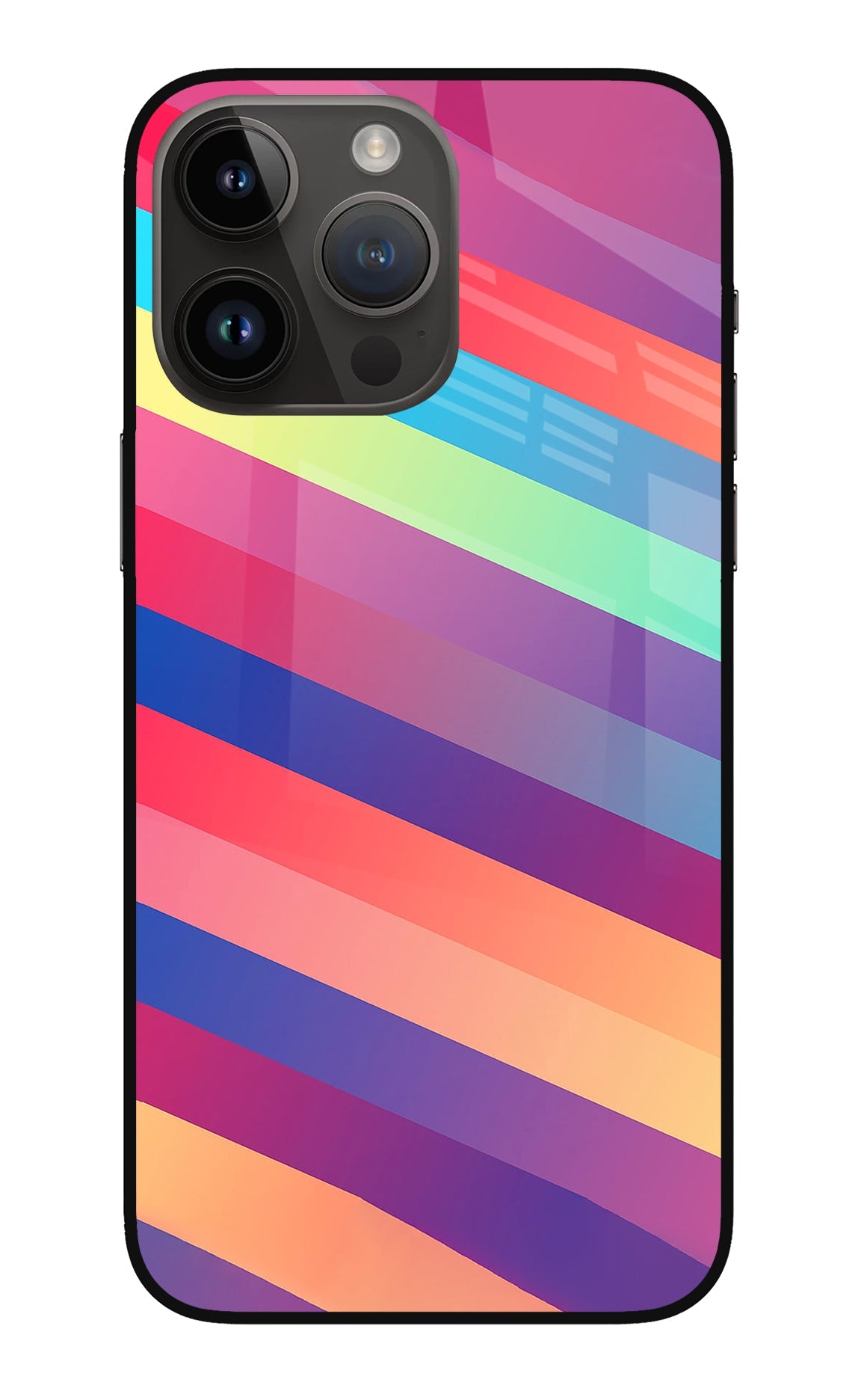 Stripes color iPhone 14 Pro Max Back Cover