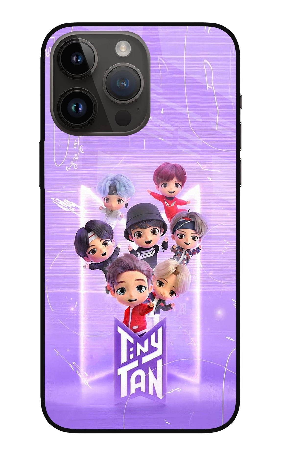 BTS Tiny Tan iPhone 14 Pro Max Back Cover