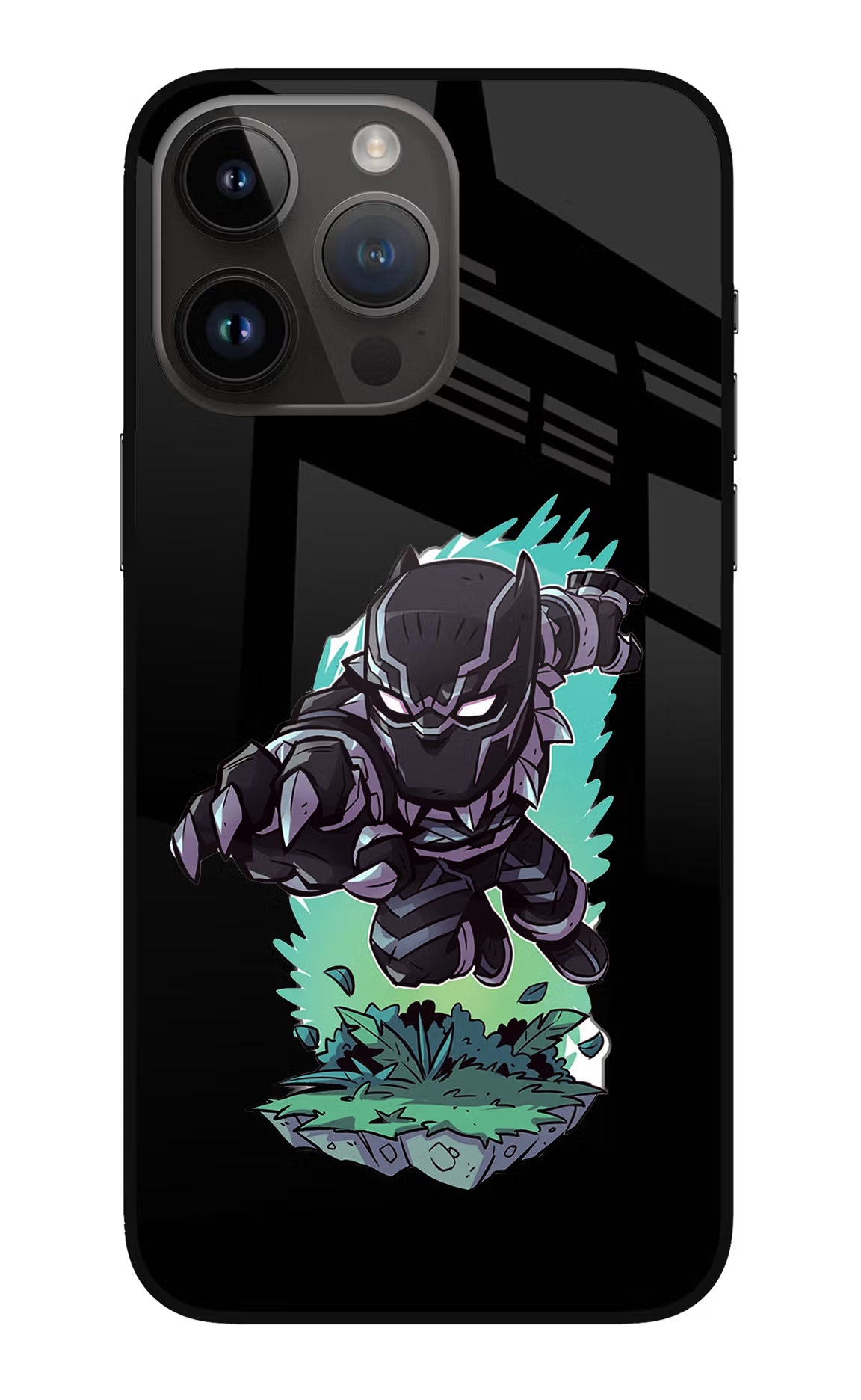 Black Panther iPhone 14 Pro Max Glass Case