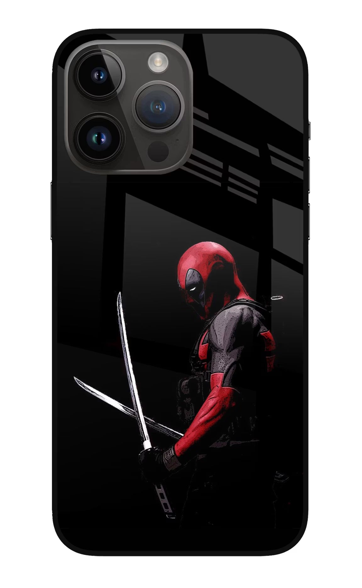 Deadpool iPhone 14 Pro Max Glass Case Back Cover by Casekaro