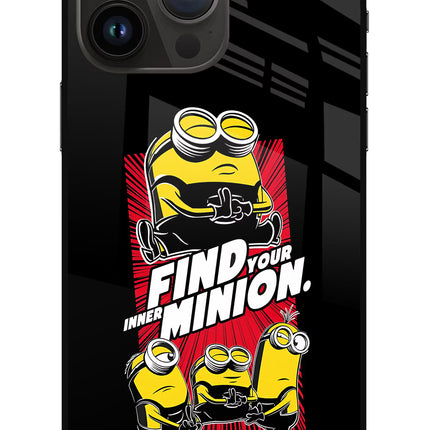 Find your inner Minion iPhone 14 Pro Max Glass Case
