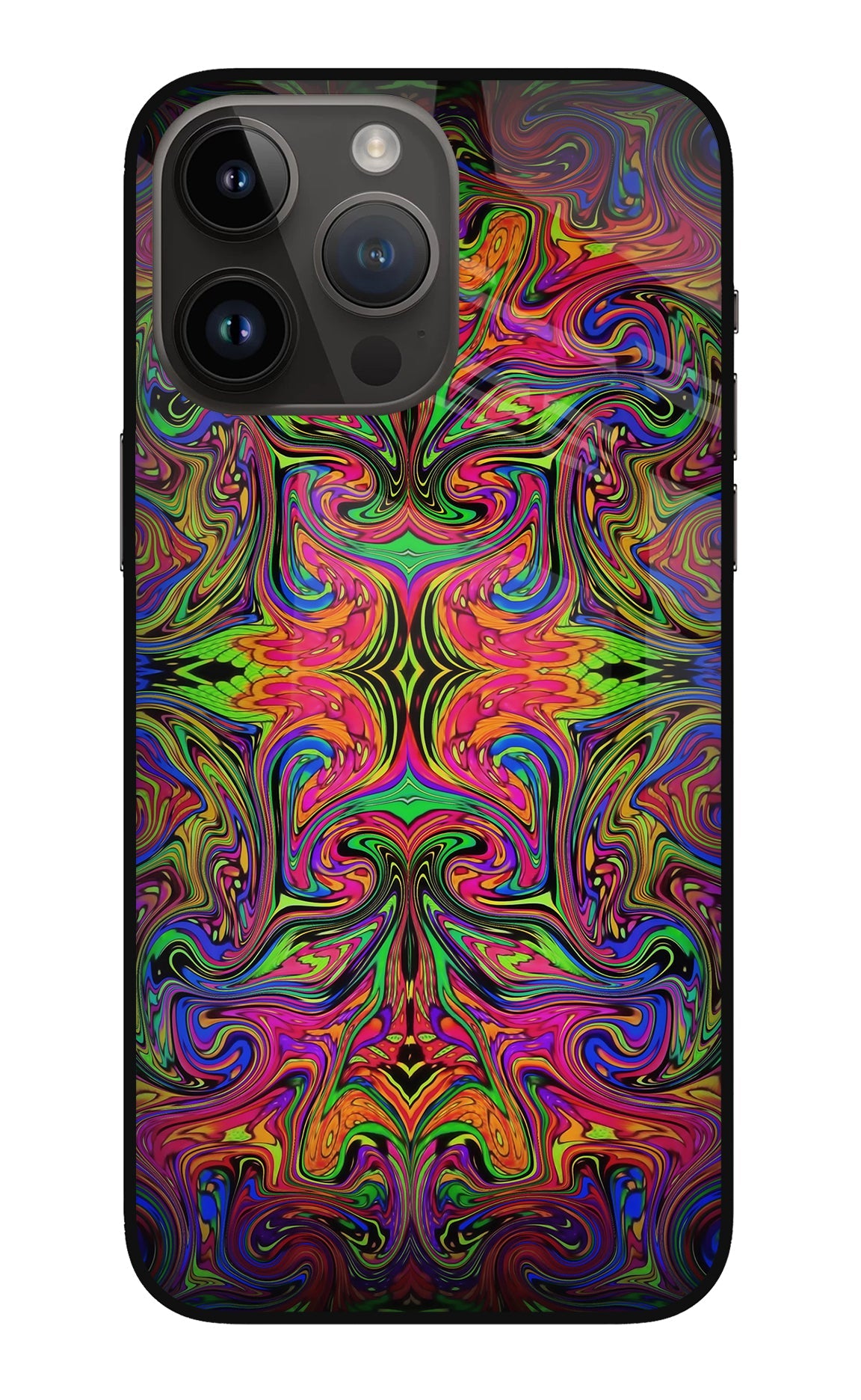 Psychedelic Art iPhone 14 Pro Max Glass Case