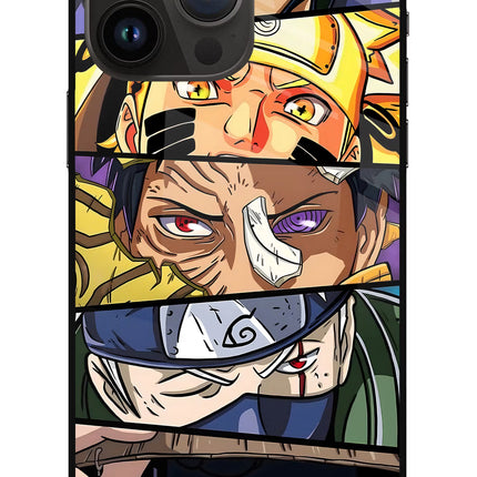 Naruto Character iPhone 14 Pro Max Glass Case