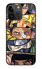 Naruto Character iPhone 14 Pro Max Glass Case