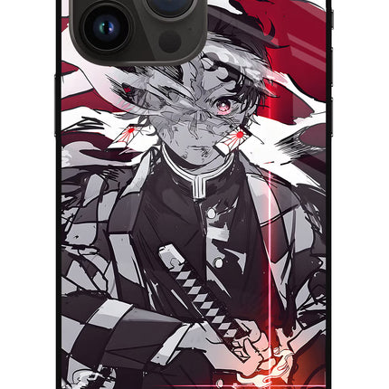 Demon Slayer iPhone 14 Pro Max Glass Case Back Cover by Casekaro