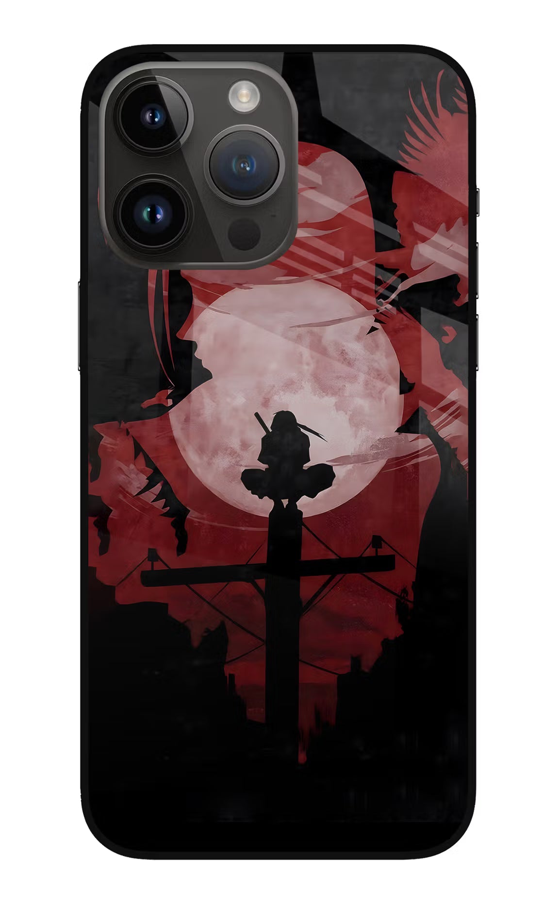Naruto Anime iPhone 14 Pro Max Glass Case Back Cover by Casekaro