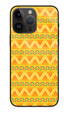 Tribal Pattern iPhone 14 Pro Max Glass Case Back Cover by Casekaro