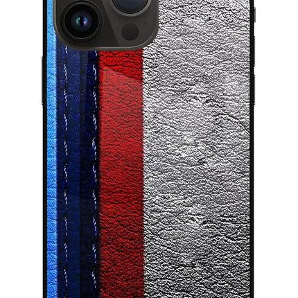 BMW Stripes iPhone 14 Pro Max Glass Case