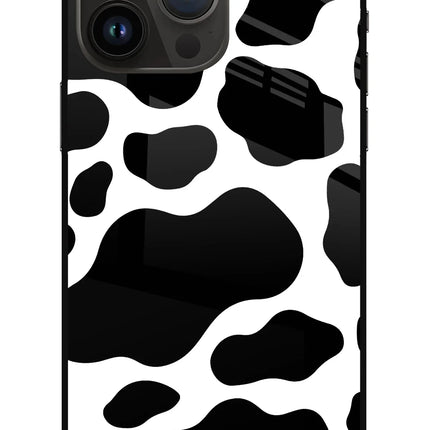Cow Spots iPhone 14 Pro Max Glass Case