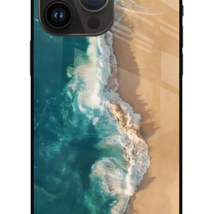 Ocean Beach iPhone 14 Pro Max Glass Case