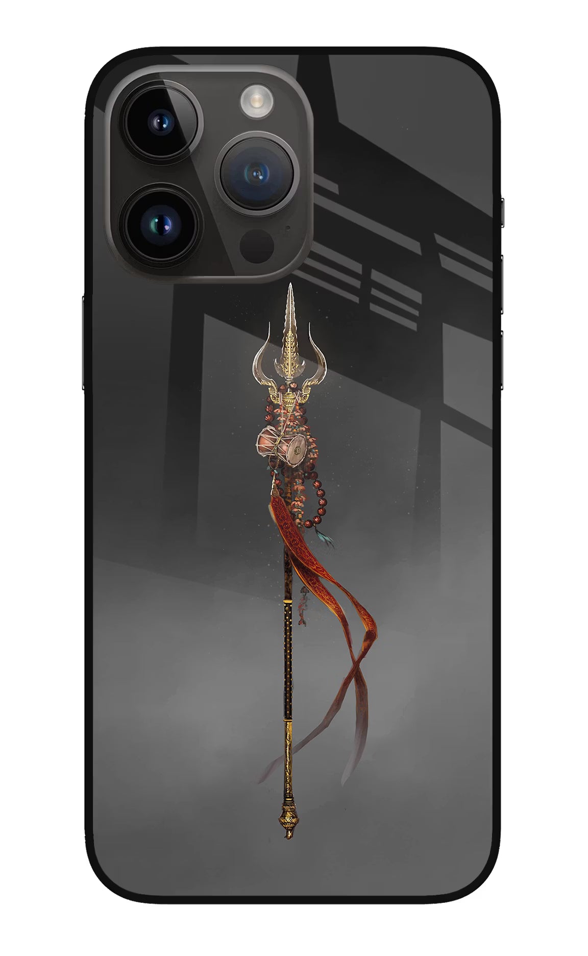 Shiv Trishul iPhone 14 Pro Max Glass Case Back Cover by Casekaro