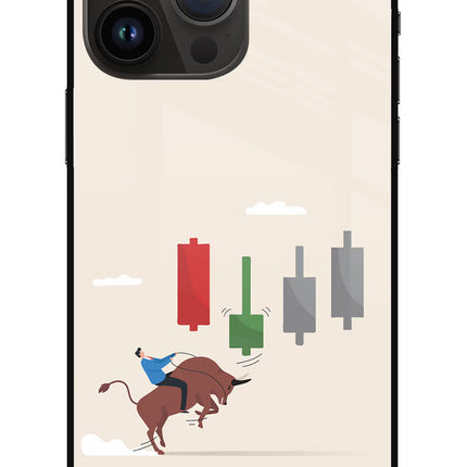 Bull Trading Momentum iPhone 14 Pro Max Glass Case