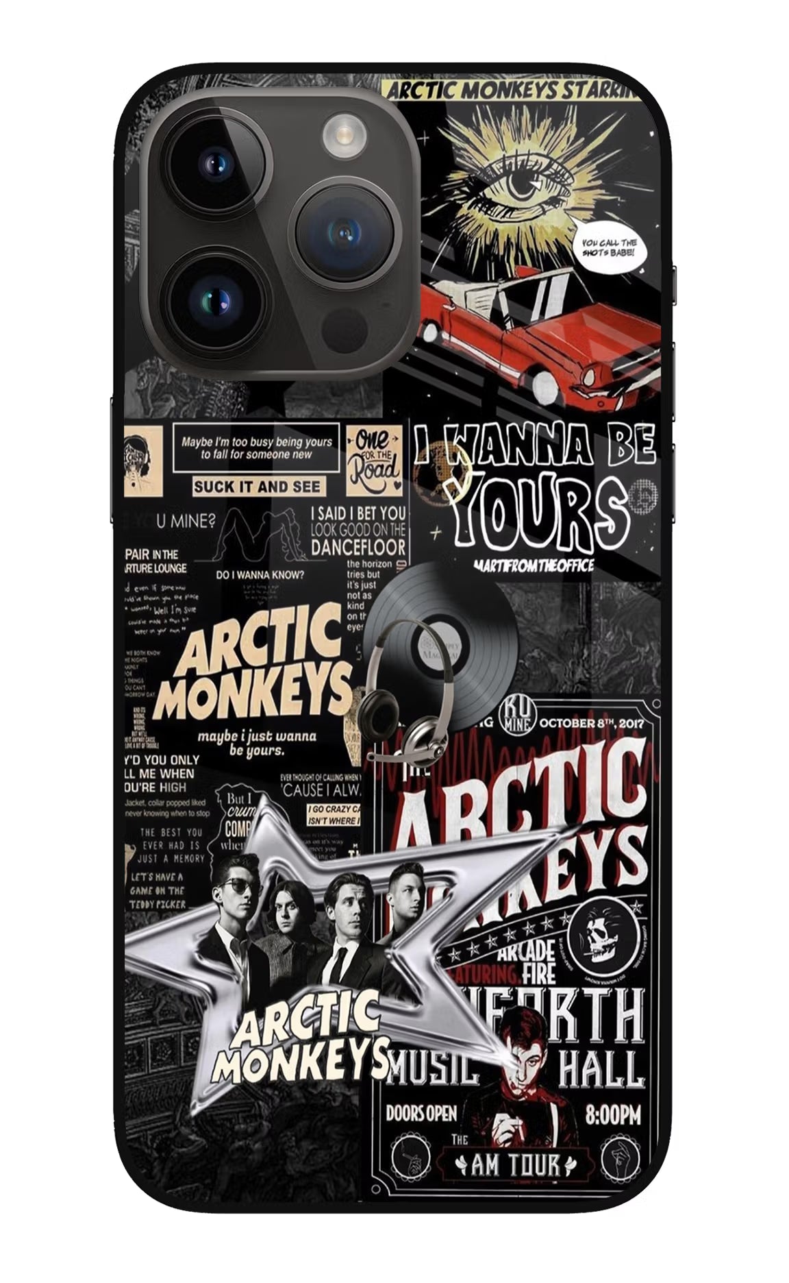 Arctic Monkeys iPhone 14 Pro Max Glass Case