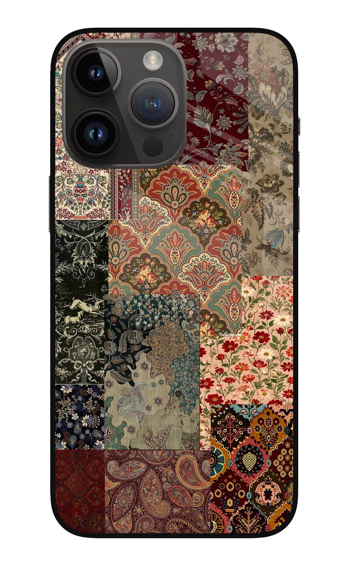 Desi Print iPhone 14 Pro Max Glass Case