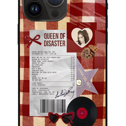 Queen of Disaster iPhone 14 Pro Max Glass Case