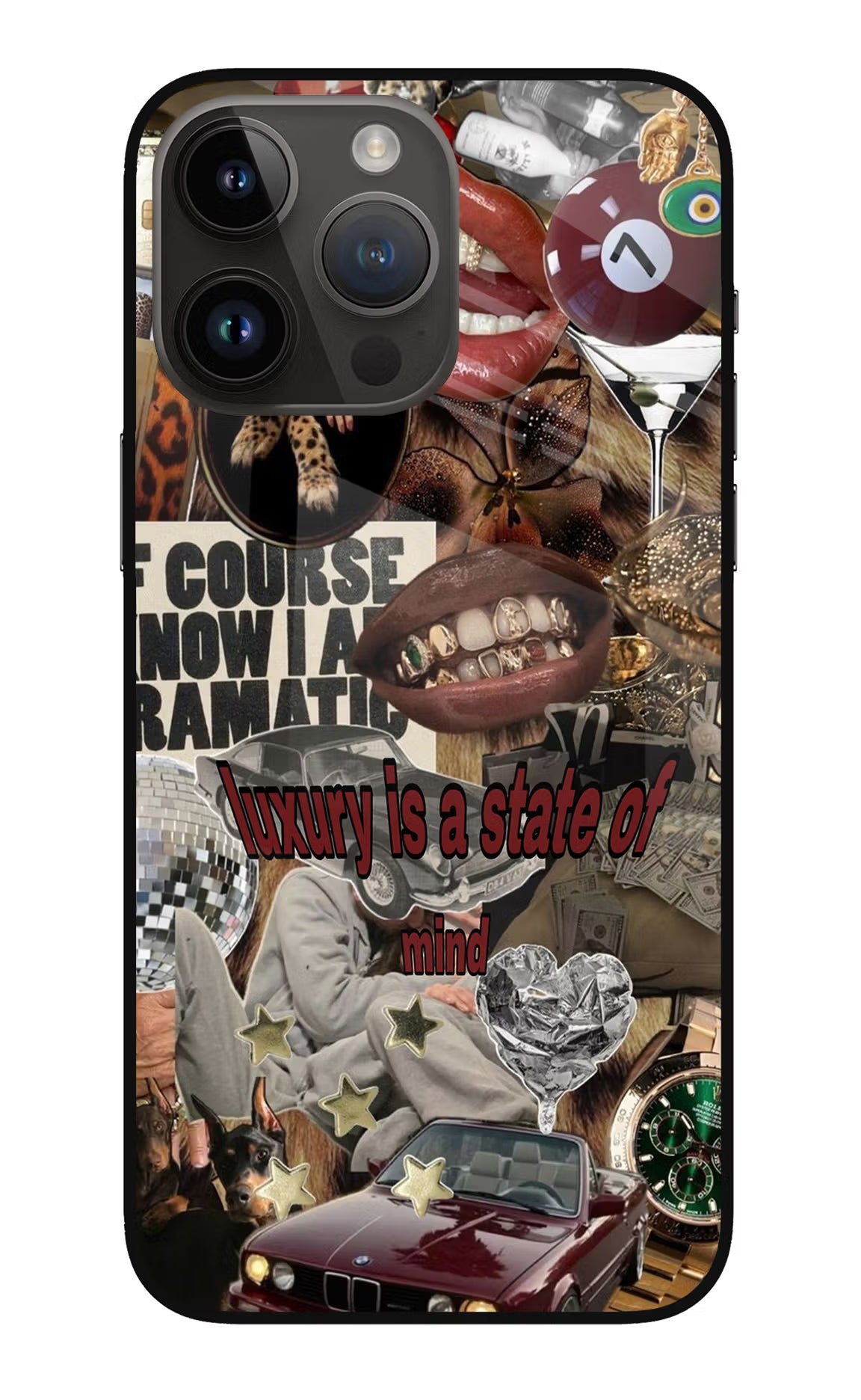 Luxury iPhone 14 Pro Max Glass Case