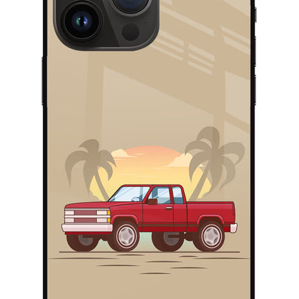 Desert Classic Drive iPhone 14 Pro Max Glass Case