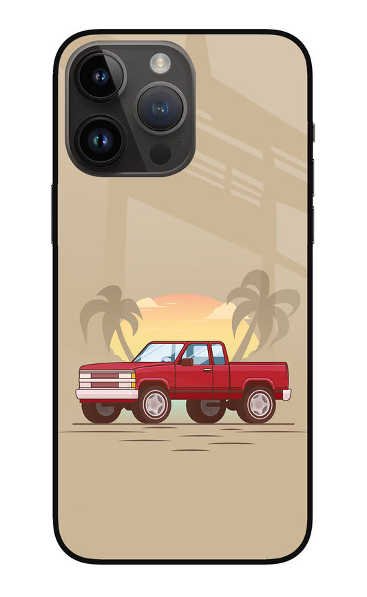Desert Classic Drive iPhone 14 Pro Max Glass Case