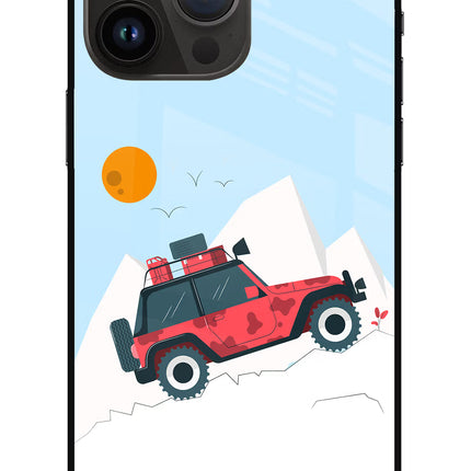 Mountain Trail Beast iPhone 14 Pro Max Glass Case