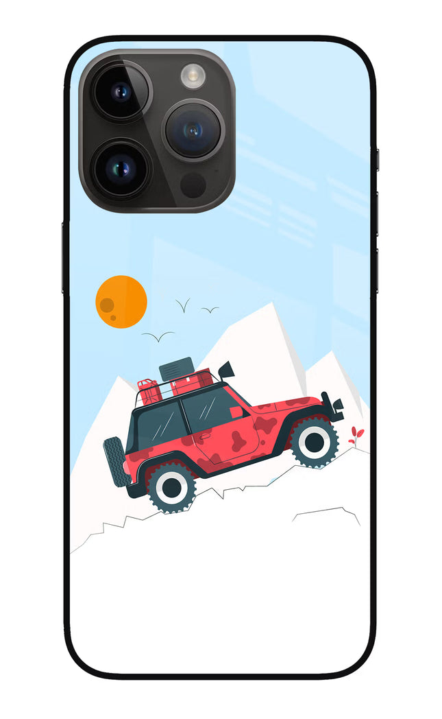 Mountain Trail Beast iPhone 14 Pro Max Glass Case