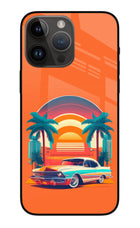 Palm Drive 80s iPhone 14 Pro Max Glass Case