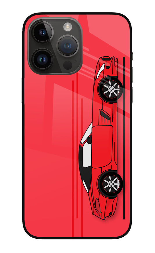 Red Velocity iPhone 14 Pro Max Glass Case