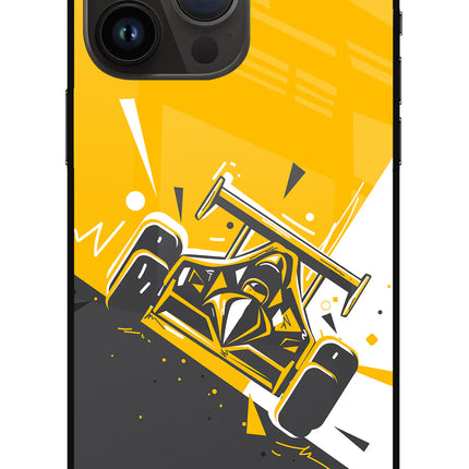 Track King iPhone 14 Pro Max Glass Case