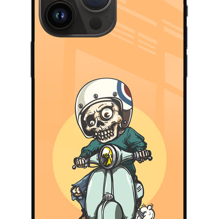 Undead Biker iPhone 14 Pro Max Glass Case