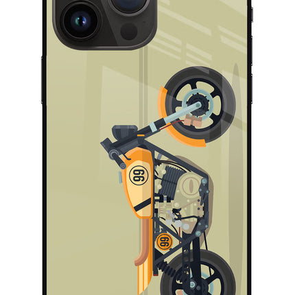 Vertical Speedster iPhone 14 Pro Max Glass Case