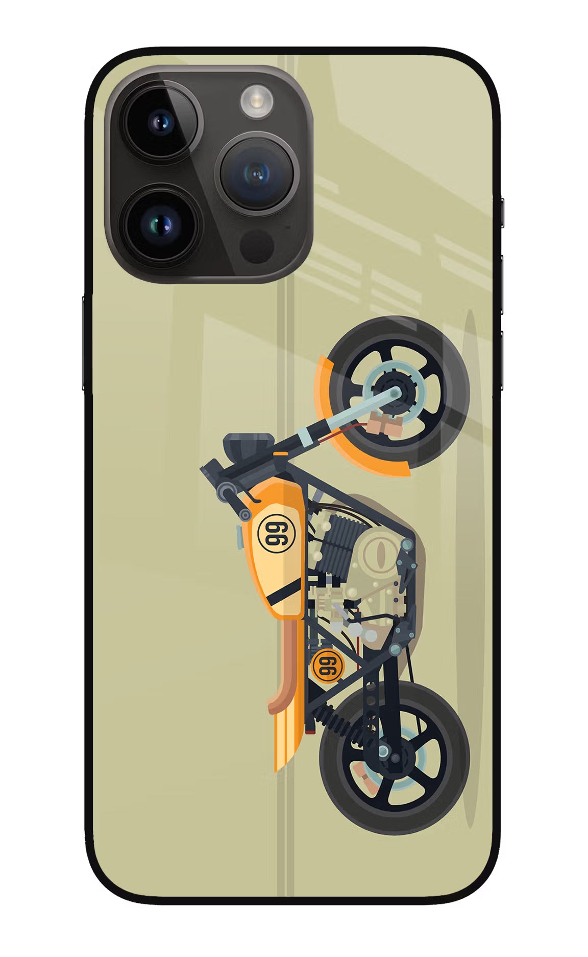 Vertical Speedster iPhone 14 Pro Max Glass Case