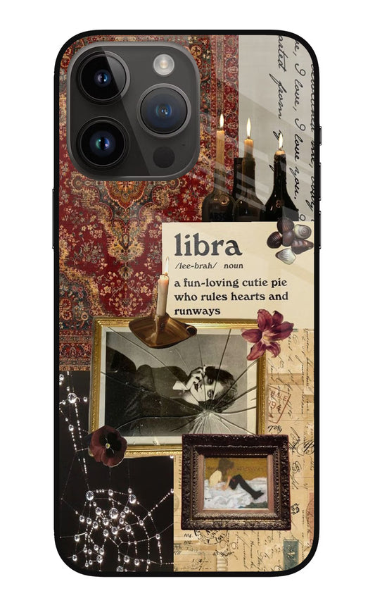 Libra Zodiac iPhone 14 Pro Max Glass Case