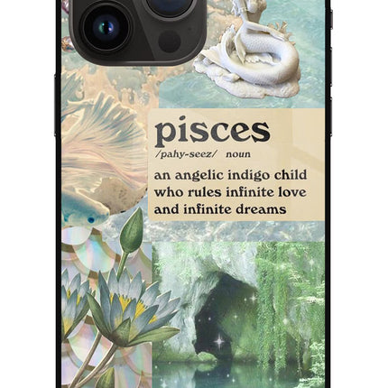 Pisces Zodiac iPhone 14 Pro Max Glass Case