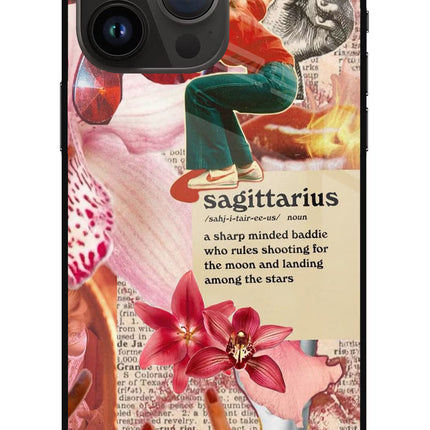 Sagittarius Zodiac iPhone 14 Pro Max Glass Case