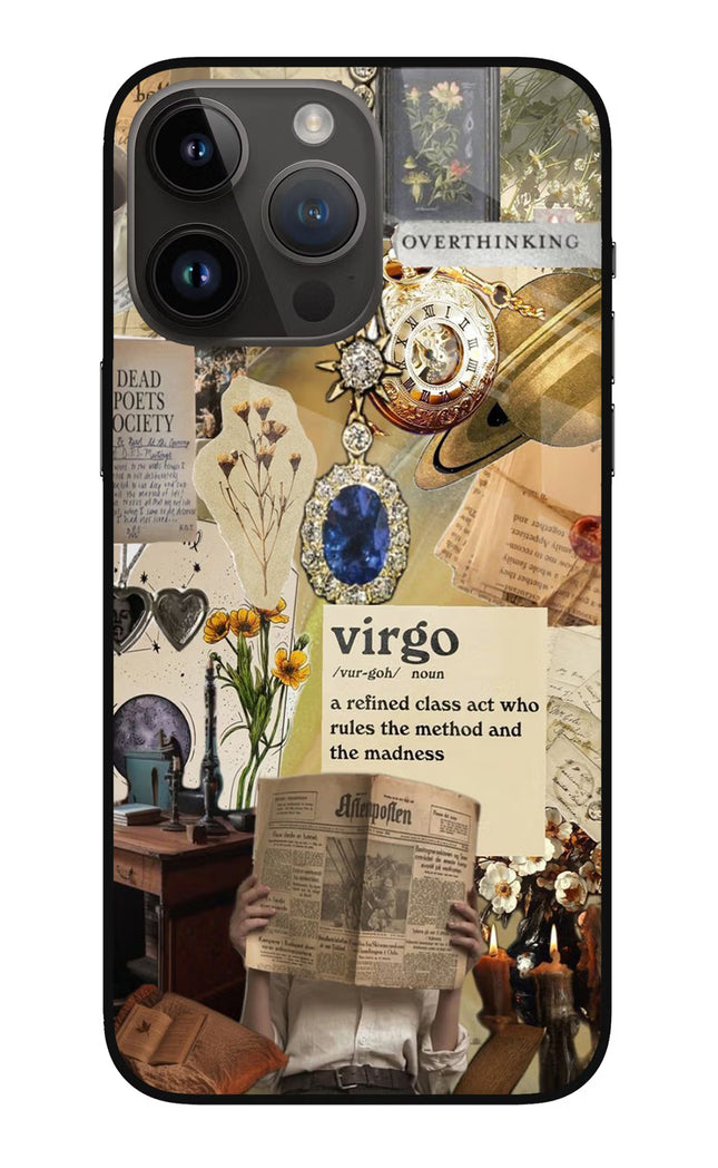 Virgo Zodiac iPhone 14 Pro Max Glass Case