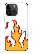 Fired Up – White iPhone 14 Pro Max Glass Case