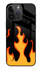 Fired Up – Black iPhone 14 Pro Max Glass Case