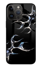 Chrome Tribal iPhone 14 Pro Max Glass Case