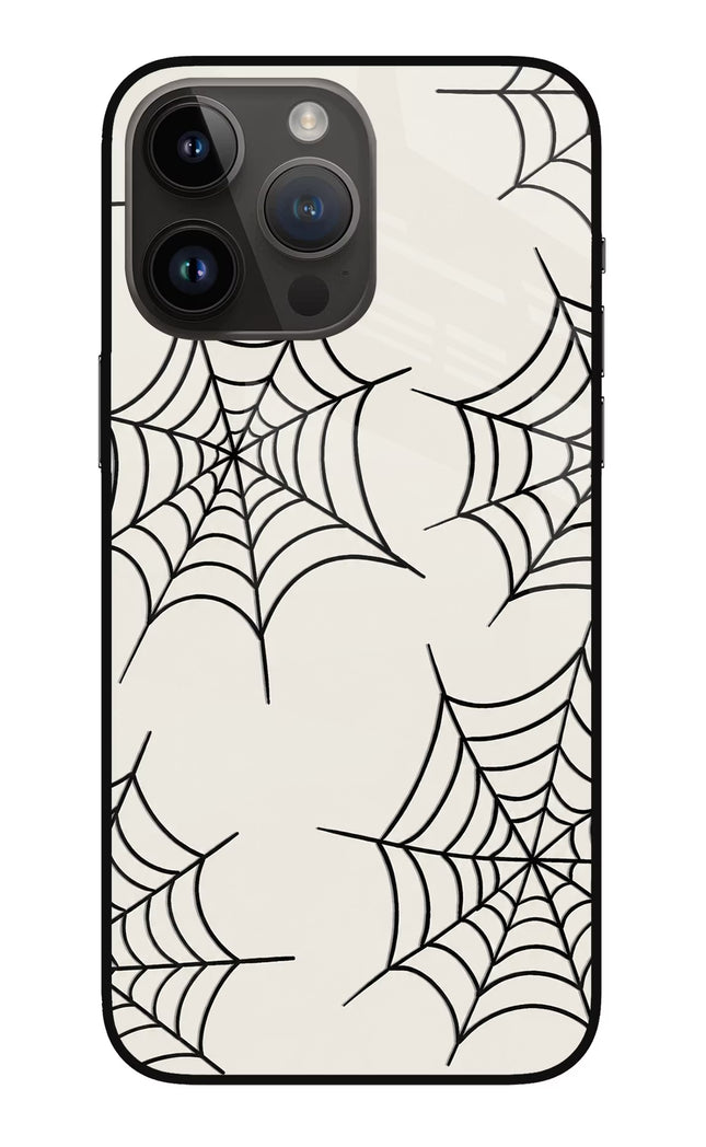 Spider Web iPhone 14 Pro Max Glass Case