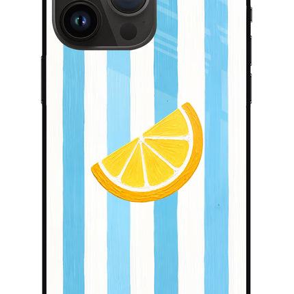 Summer Lemon iPhone 14 Pro Max Glass Case
