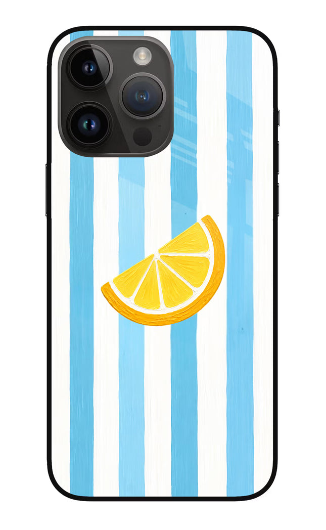 Summer Lemon iPhone 14 Pro Max Glass Case