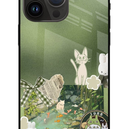 Aesthetic anime iPhone 14 Pro Max Glass Case