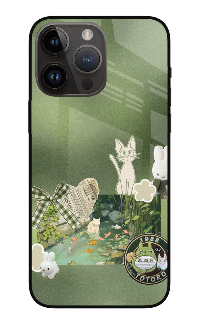 Aesthetic anime iPhone 14 Pro Max Glass Case