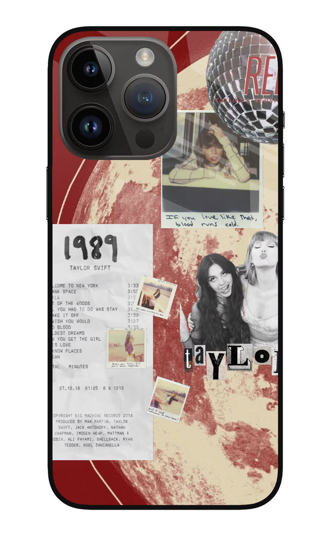 Taylor Swift iPhone 14 Pro Max Glass Case