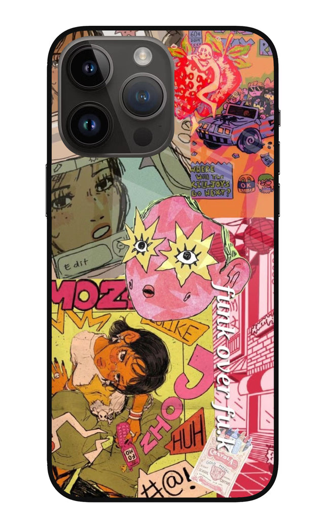 Funkover iPhone 14 Pro Max Glass Case