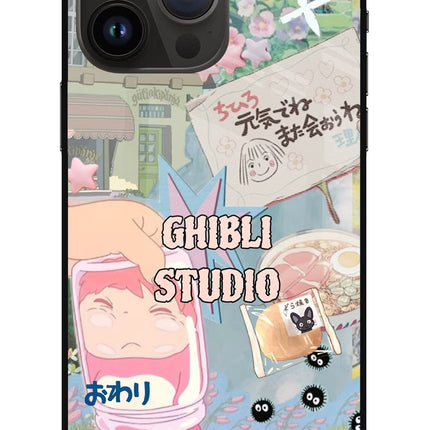 Studio Ghibli iPhone 14 Pro Max Glass Case