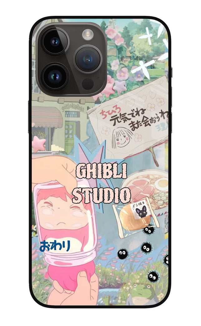 Studio Ghibli iPhone 14 Pro Max Glass Case