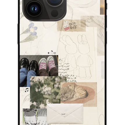 Soft Aesthetic iPhone 14 Pro Max Glass Case