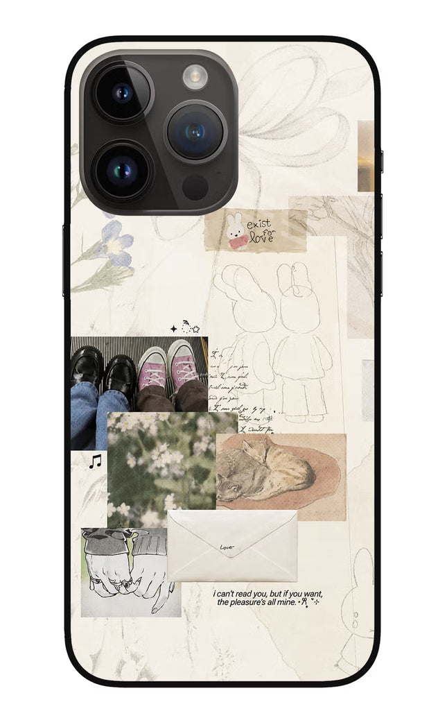 Soft Aesthetic iPhone 14 Pro Max Glass Case