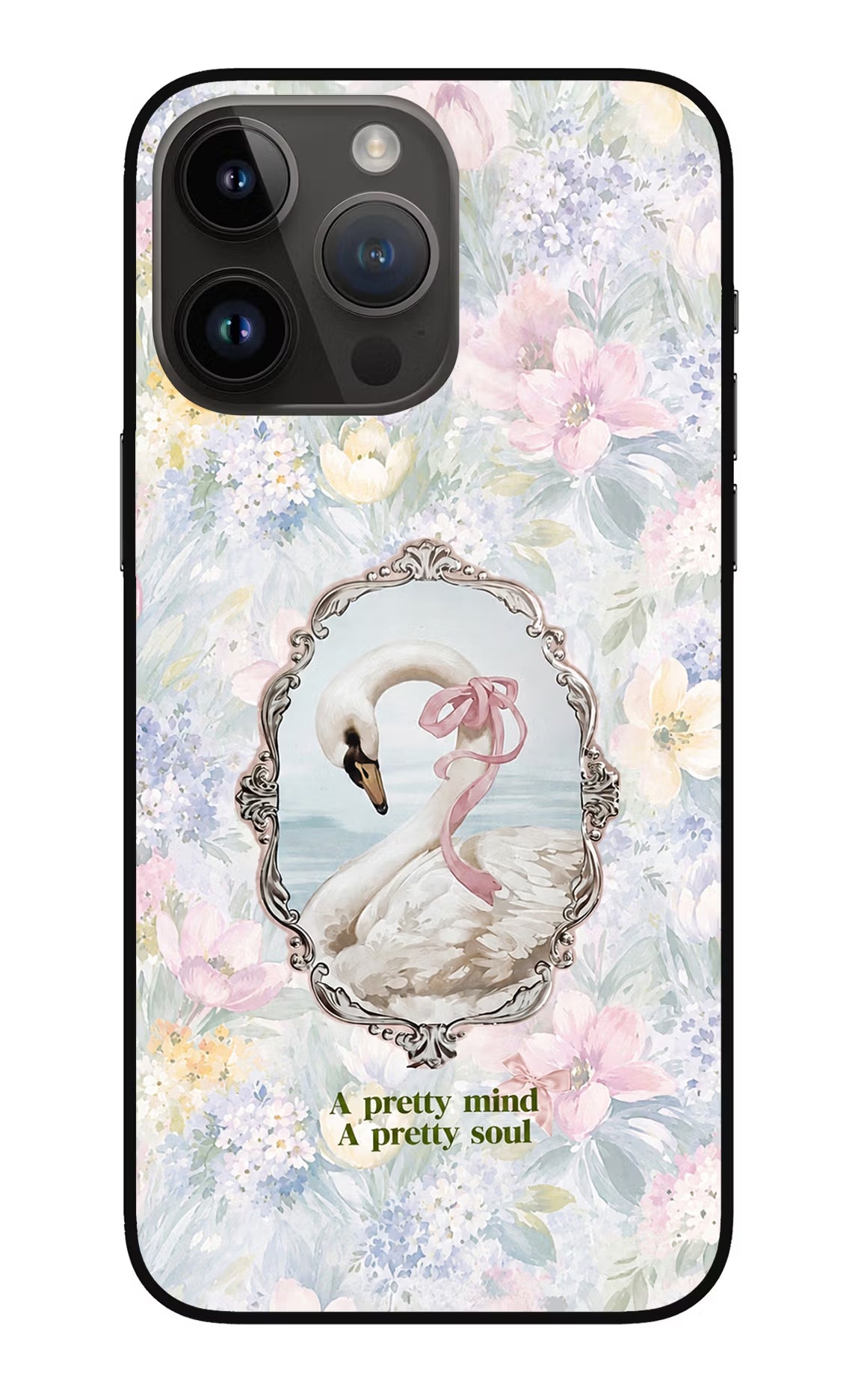 Pretty Mind Pretty Soul iPhone 14 Pro Max Glass Case