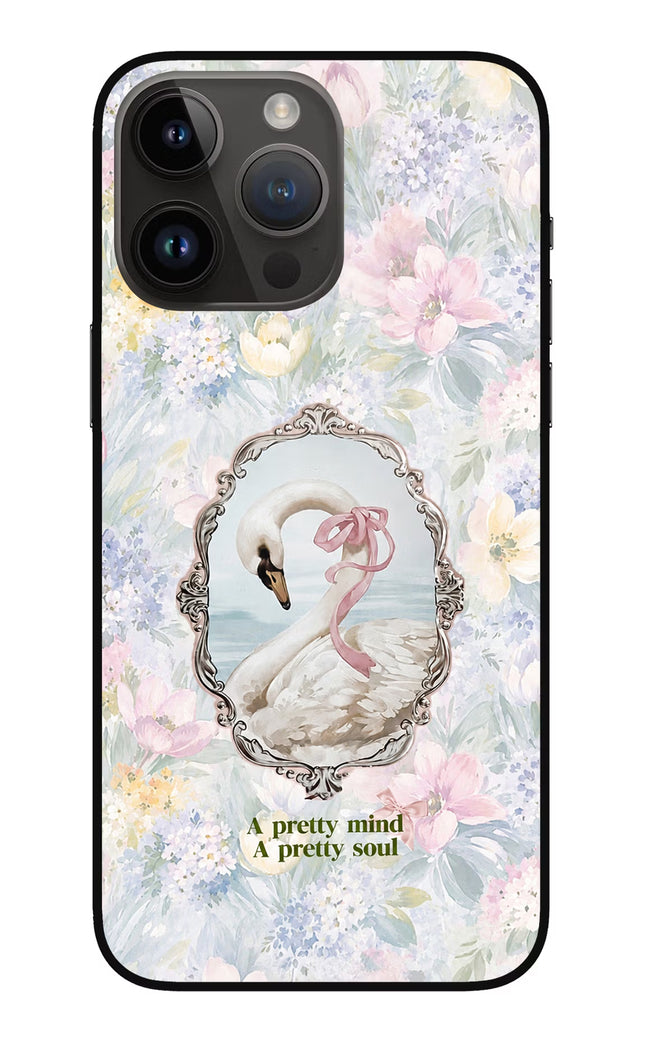 Pretty Mind Pretty Soul iPhone 14 Pro Max Glass Case